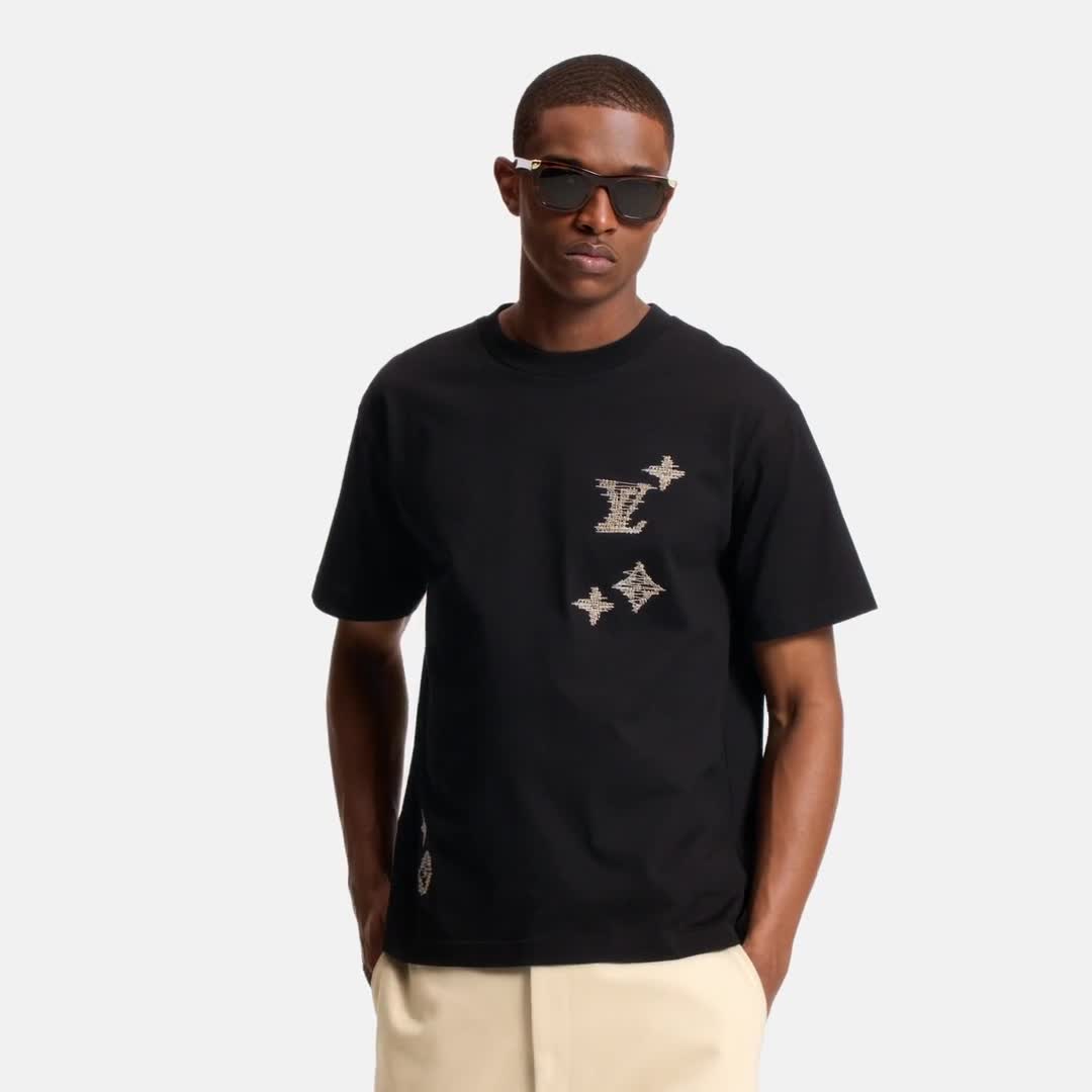 Embroidered Signature Short-Sleeved T-Shirt - Men - Ready-to-Wear