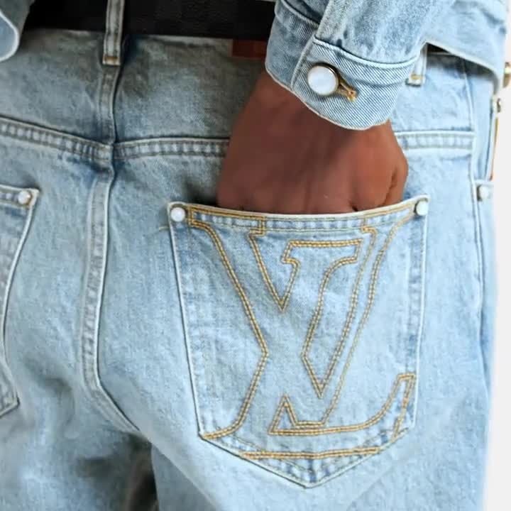 Wide Leg Fit Denim Pants - Men - Ready-to-Wear | LOUIS VUITTON ®